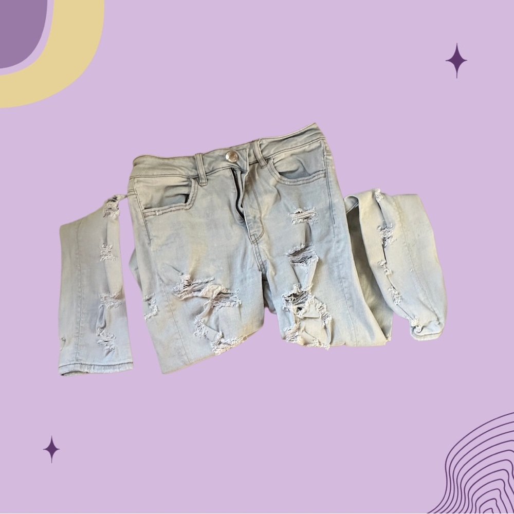 American Eagle skinny ripped jeans